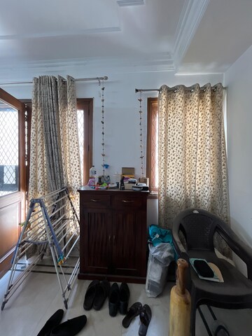 Living Room in 3.5 BHK Builder Floor at Greater Kailash I – for Rent