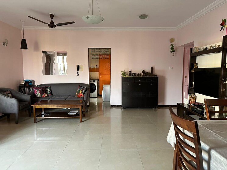 Living Room, rag-megh-malhar 3 Bedroom 1200 Sq.Ft. Penthouse In Goregaon East Mumbai 9051249