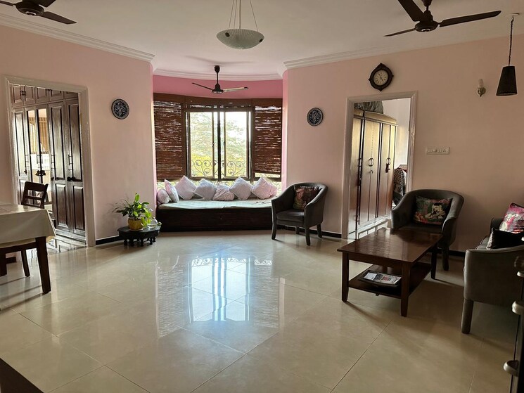 Living Room, rag-megh-malhar 3 Bedroom 1200 Sq.Ft. Penthouse In Goregaon East Mumbai 9051249