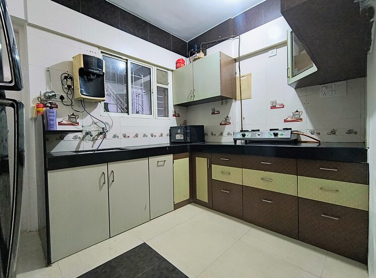 Kitchen, mount-n-glory 2 Bedroom 750 Sq.Ft. Apartment In Kharadi Pune 9051297