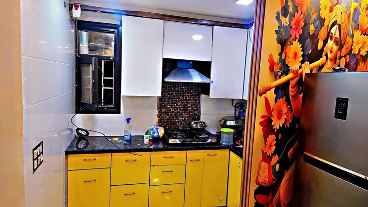 Kitchen, dwarka mor 3 Bedroom 810 Sq.Ft. Builder Floor In Dwarka Mor Delhi 9051415