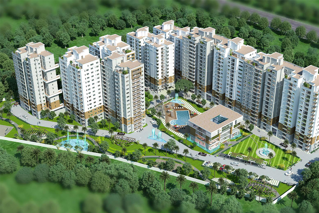 3 BHK + Pooja Room 1644 Sq.Ft. Apartment in Ahad Euphoria