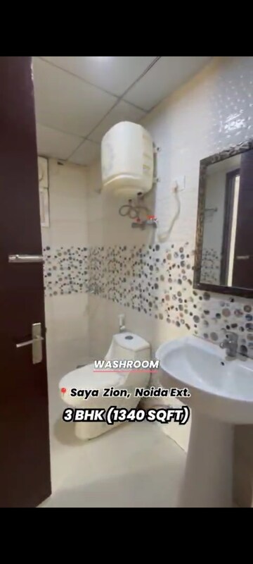 Bathroom in 3 BHK Apartment at Saya Zion, Sector 4 Greater Noida – for Sale