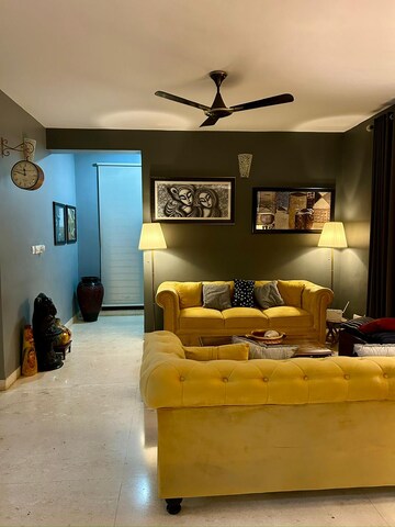 Living Room in 4 BHK Apartment at Krishna Northwoods, Chokkanahalli – for Rent