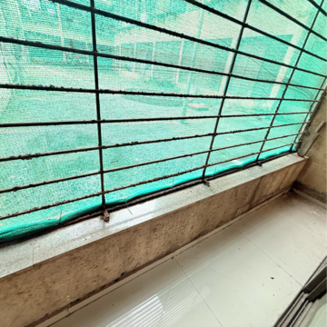 Balcony in 1 BHK Apartment at Morya Garden Residency, Vichumbe – for Rent