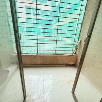 Balcony in 1 BHK Apartment at Morya Garden Residency, Vichumbe – for Rent