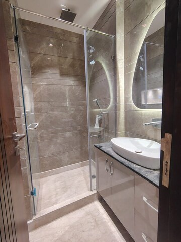 Bathroom in 3 BHK Builder Floor at Shivalik Colony – for Rent