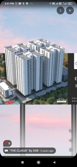 4 BHK + Pooja Room Apartment For Rent in DSR The Classe