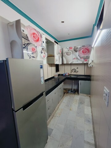 Kitchen in 2 BHK Builder Floor at Khirki Extension – for Rent