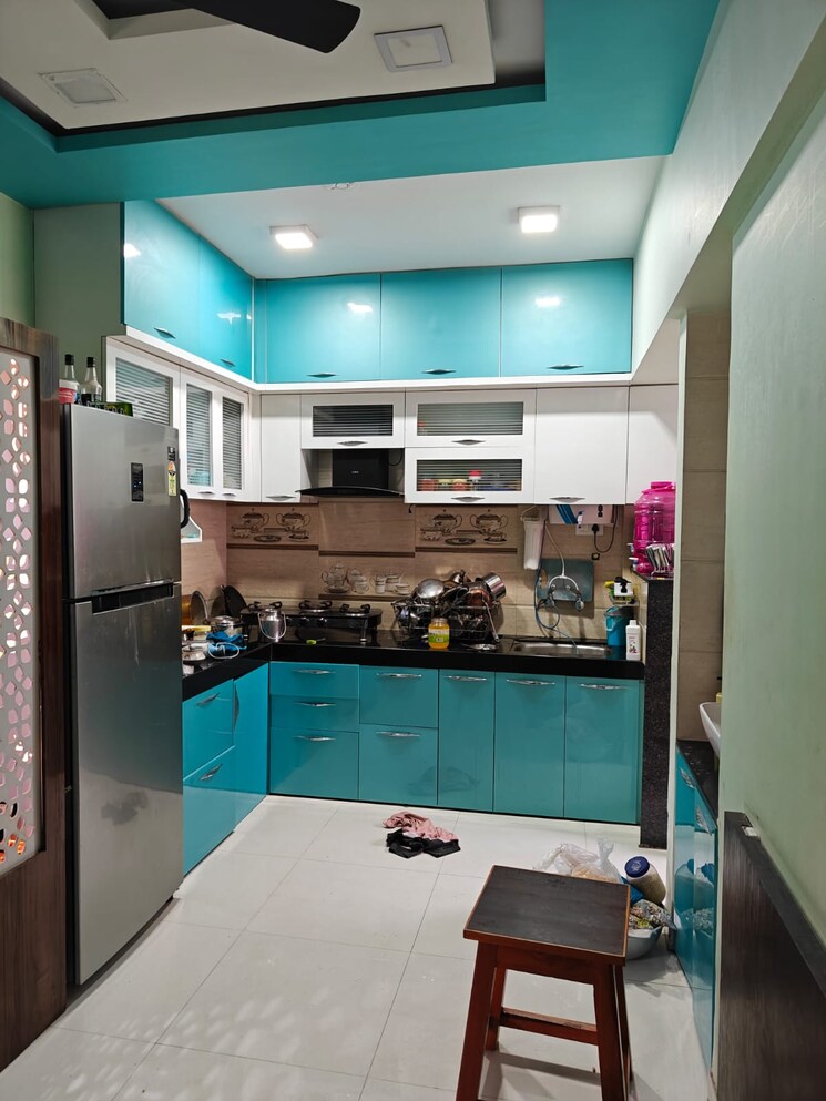 Kitchen, unique-k-ville 2 Bedroom 740 Sq.Ft. Apartment In Ravet Pune 9052246