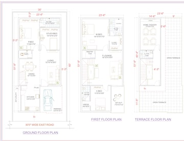 Floor Plan in 4 BHK Villa at Krishna Reddy Pet – for Sale