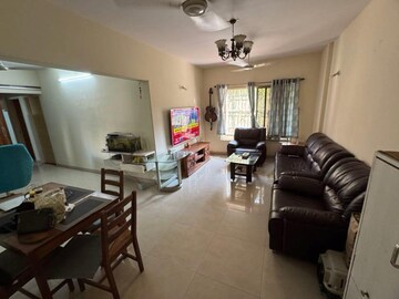 Living Room in 3 BHK Apartment at Versova Heights, Versova – for Rent