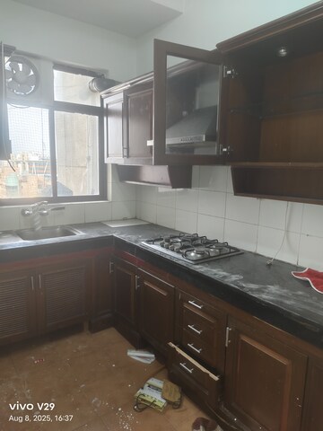 Kitchen in 3 BHK Apartment at Unitech Palms, South City 1 – for Rent