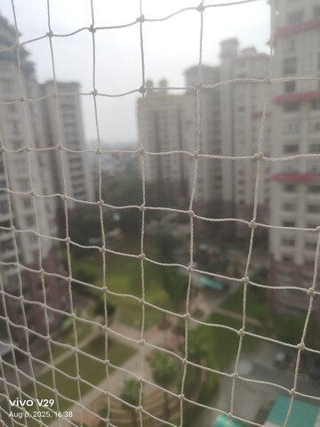 Balcony in 3 BHK Apartment at Unitech Palms, South City 1 – for Rent