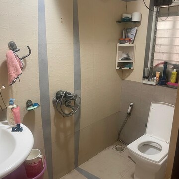 Bathroom in 3 BHK Apartment at Anmol Towers, Mahesh Nagar – for Rent