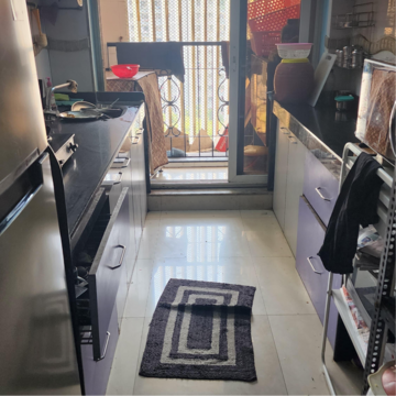 Staircase in 3 BHK Apartment at Anmol Towers, Mahesh Nagar – for Rent
