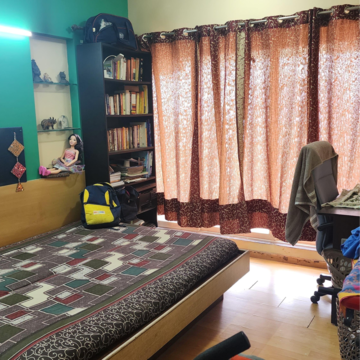 Bedroom in 3 BHK Apartment at Anmol Towers, Mahesh Nagar – for Rent