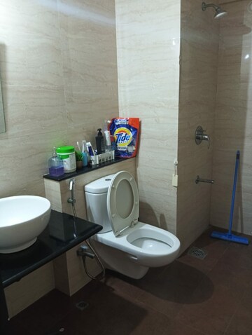 Bathroom in 2 BHK Builder Floor at Paranjape Blue Ridge, Hinjewadi – for Rent