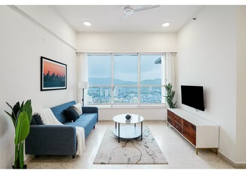 Living Room in 2 BHK Apartment at The Advantage Raheja Brookhaven, Andheri East – for Rent