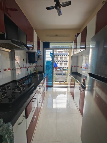Kitchen in 2 BHK Apartment at Mistry Infinite Residency, Nerul – for Rent