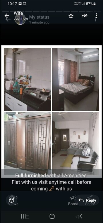 1 BHK Apartment For Rent in Suyog Nisarg, Wagholi