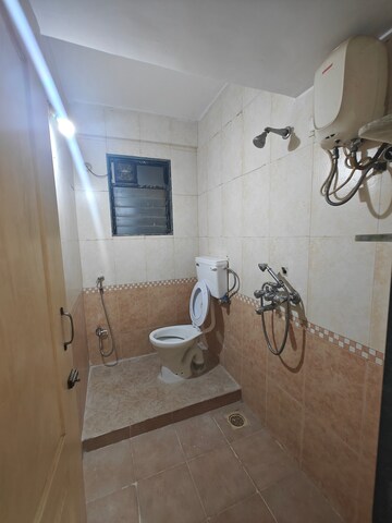 Bathroom in 3 BHK Apartment at Neelkanth Residency, Seawoods – for Rent