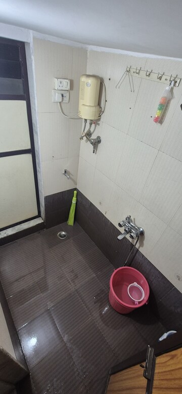 Bathroom in 1 BHK Apartment at Rosa Gardenia, Ghodbunder Road – for Rent