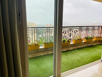 Balcony in 3 BHK Apartment at Hiranandani Tribeca, Ghodbunder Road – for Rent