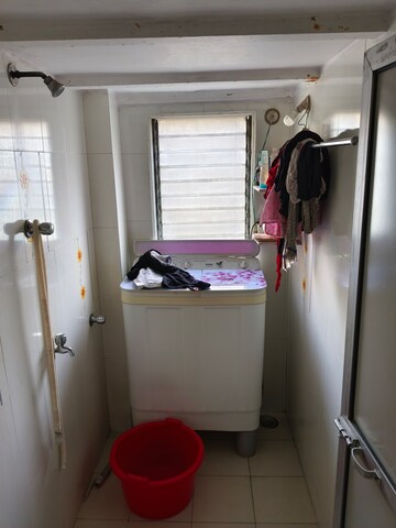 Bathroom in 3 BHK Apartment at Sivneri CHS, Malad West – for Rent