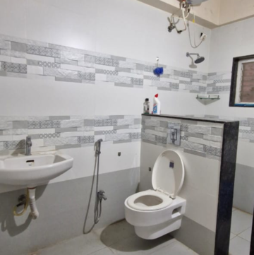 Bathroom in 3 BHK Builder Floor at Kondapur – for Rent