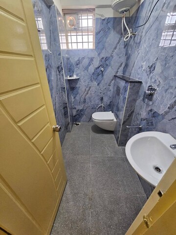Bathroom in 2 BHK Builder Floor at Mathapathi Regency, Kaggadasapura – for Rent