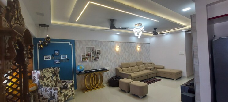 Living Room, kumar-picasso 3 Bedroom 1240 Sq.Ft. Apartment In Hadapsar Pune 9053029