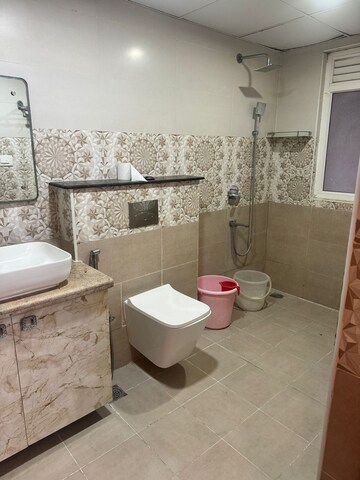 Bathroom in 3 BHK Apartment at Pashmina Waterfront, Old Madras Road – for Rent