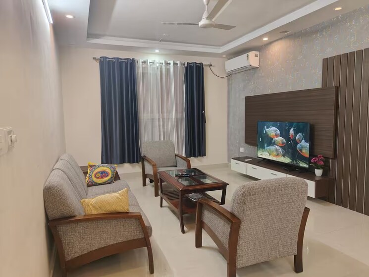 Living Room, pashmina-waterfront 3 Bedroom 1857 Sq.Ft. Apartment In Old Madras Road Bangalore 9053069