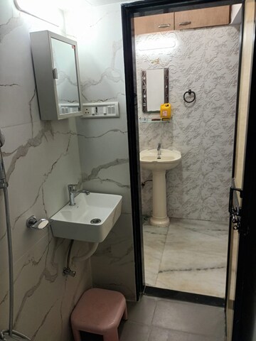 Bathroom in 2 BHK Apartment at Lok Raunak B CHS, Marol – for Rent