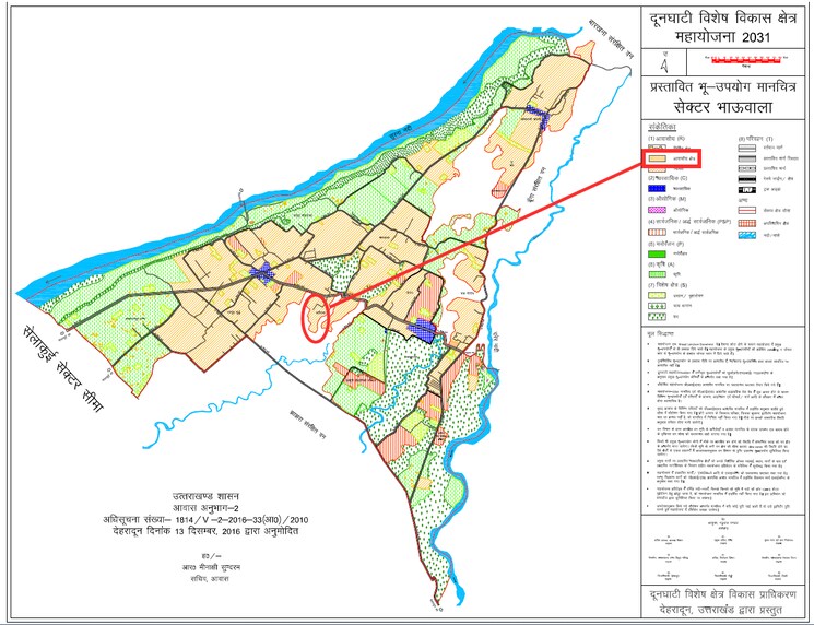 Map Location, bhauwala  2400 Sq.Ft. Plot In Bhauwala Dehradun 9053077