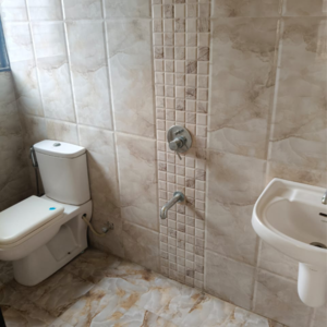 Bathroom in 2 BHK Apartment at Paramount Altissimo, Wakad – for Sale