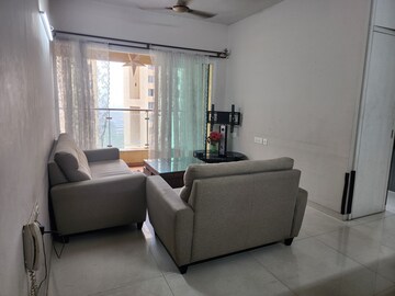 Living Room in 4 BHK Apartment at Godrej Emerald, Ghodbunder Road – for Rent