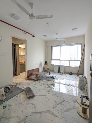 Living Room in 1 BHK Apartment at Dotom Isle, Malad West – for Rent