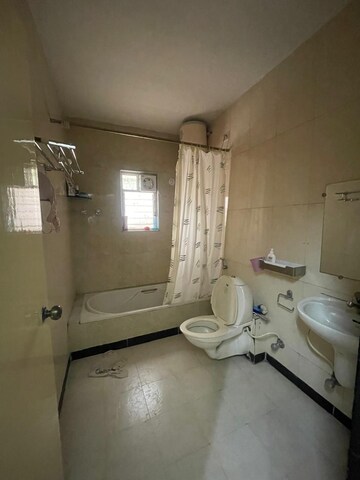 Bathroom in 3 BHK Apartment at Runwal Spring Park, Baner – for Rent