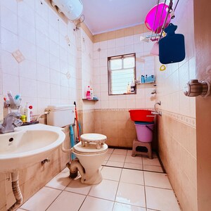 Bathroom in 3 BHK Apartment at Golden Galaxy, Someshwarwadi – for Sale