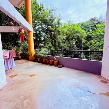 Balcony in 3 BHK Apartment at Golden Galaxy, Someshwarwadi – for Sale