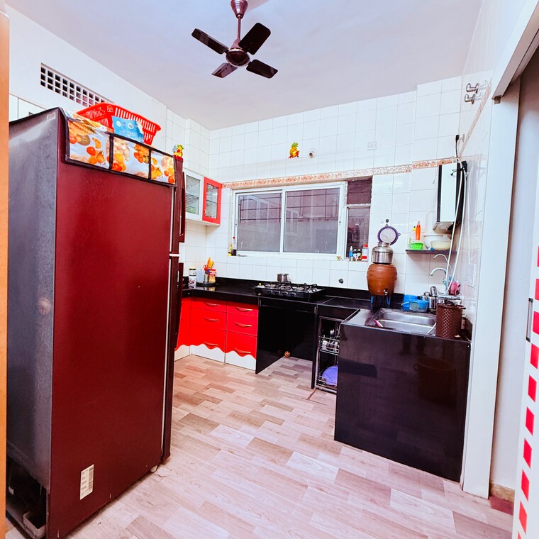 Kitchen, golden-galaxy 3 Bedroom 1500 Sq.Ft. Apartment In Someshwarwadi Pune 9053479
