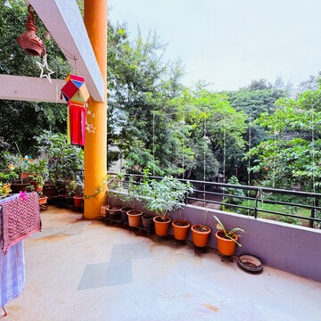 Balcony in 3 BHK Apartment at Golden Galaxy, Someshwarwadi – for Sale