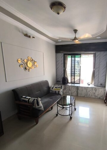 Living Room in 2 BHK Apartment at Cosmos Lounge, Manpada – for Rent