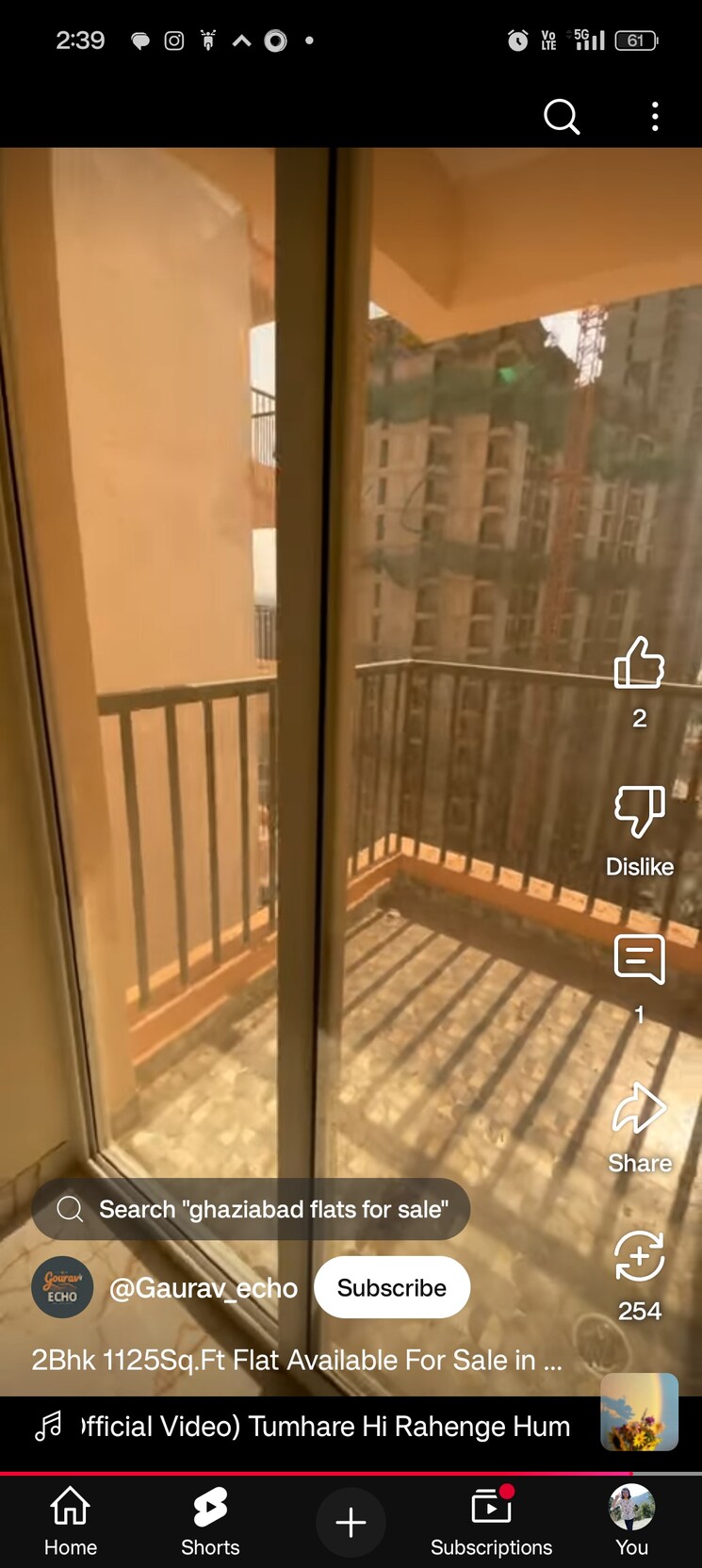 Balcony, landcraft-golf-links 3 Bedroom 1600 Sq.Ft. Apartment In Pandav Nagar Ghaziabad 9053602