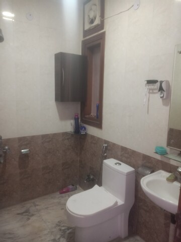 Attached Bathroom in 3 BHK Builder Floor at Vasant Kunj Enclave – for Rent