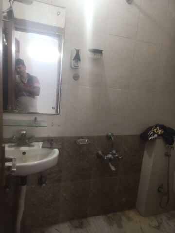 Bathroom in 3 BHK Builder Floor at Vasant Kunj Enclave – for Rent