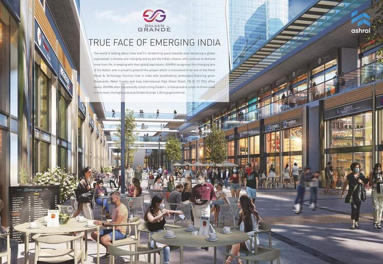 Exterior View, ashrai-golden-grande Commercial Office Space in IT/SEZ 750 Sq.Ft. In Tech Zone 4 Greater Noida Greater Noida 9053756