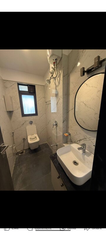 Bathroom in 2 BHK Apartment at Dev Leo Tower, Oshiwara – for Rent